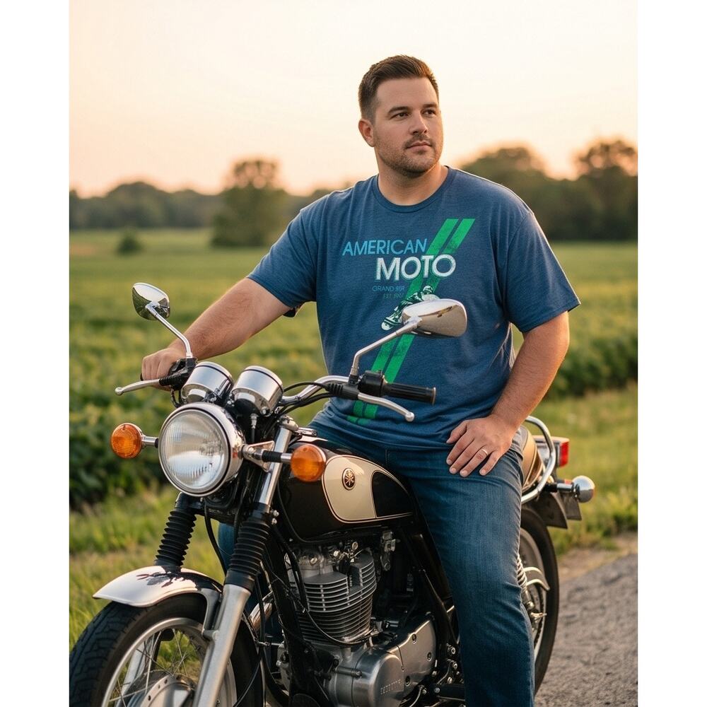 Cutom American MOTO T-Shirt